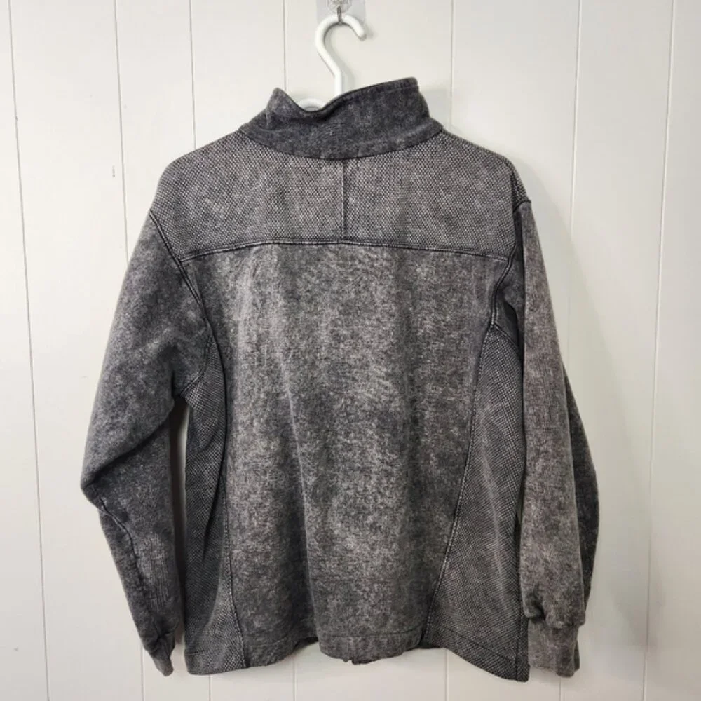 Vintage 90s Carcross Yukon Zip Sweatshirt Jacket 1990s Grunge Preppy Ski bear - Picture 2 of 11